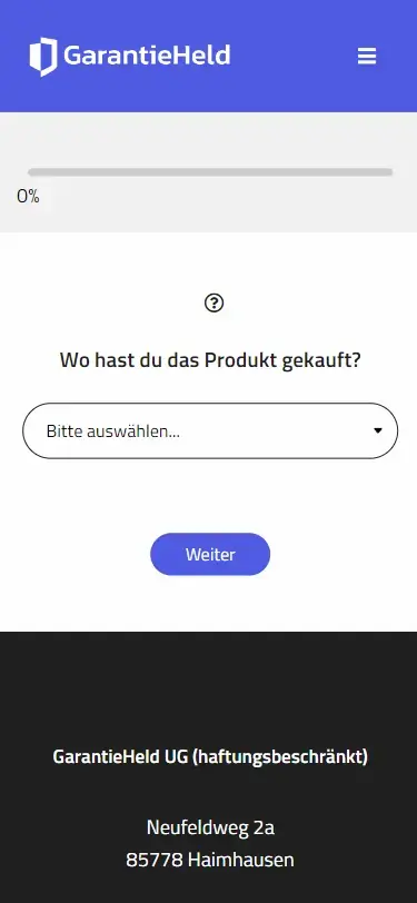 Berufung auf Gewährleistung, Reklamation, Garantie, Widerruf ist mit GarantieHeld jederzeit möglich